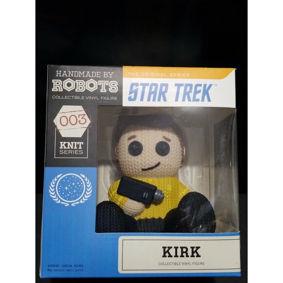 Star Trek Kirk Handmade by Robots Vinyl Figure 003 Knit Series NEW - Picture 1 of 5